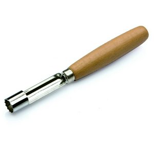Stainless Steel Apple Corer with Wooden Handle