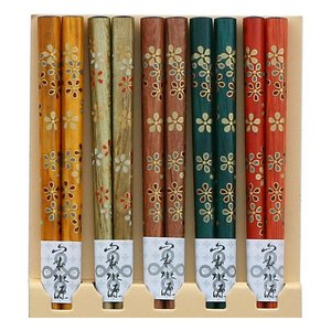 Elegant Flower Chopsticks Set of 5